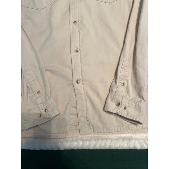 BDG Urban Outfitters Beige Button-Up Shirt –‎ XL Relaxed Fit Workwear Style - Picture 10 of 10